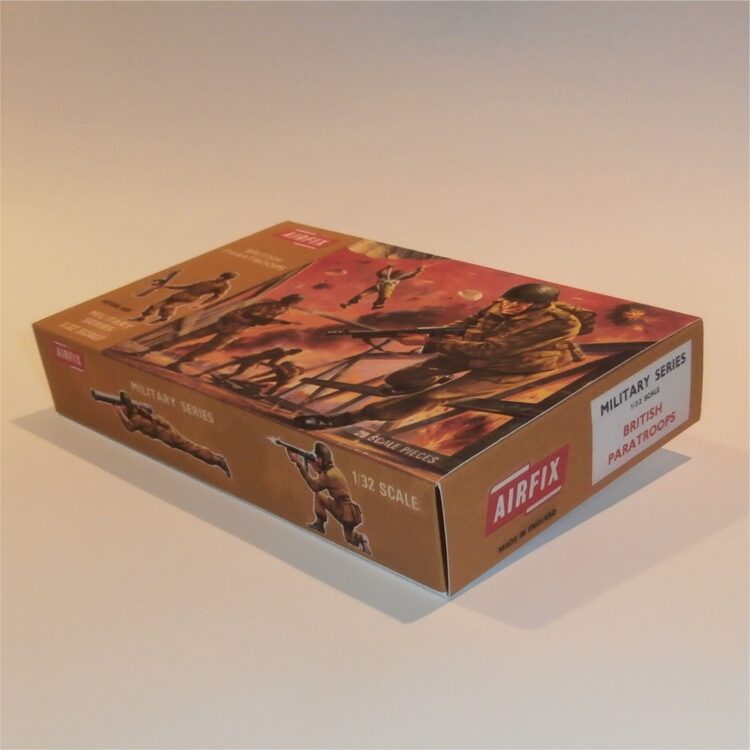 Airfix Empty British Paratroopers Paratroops Early Repro Box 1:32 Scale #1712 a - Image 2