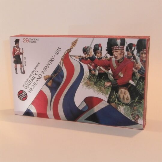 Airfix Empty Waterloo Series Highland Infantry Repro Box 1:32 Scale #51462