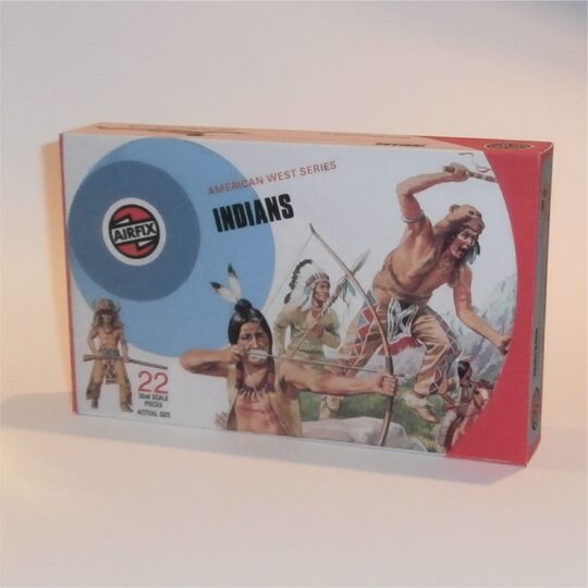 Airfix Empty Western Series Indians Target Logo Repro Box 1:32 Scale #51466