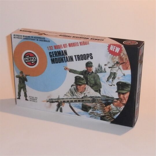 Airfix Empty German Mountain Troops Target Logo Repro Box 1:32 Scale #51468