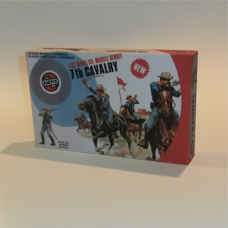 Airfix Empty Western Series 7th Cavalry Target Logo Repro Box 1:32 Scale #51469