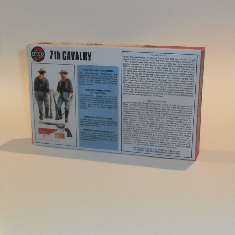 Airfix Empty Western Series 7th Cavalry Target Logo Repro Box 1:32 Scale #51469 - Image 3