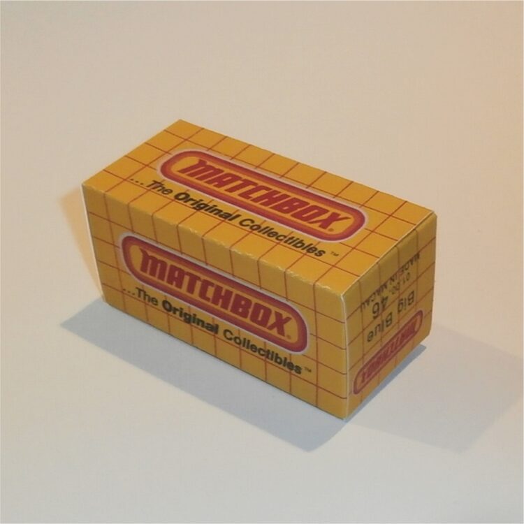 Matchbox Superfast 46 h Big Blue VW Volkswagen Funny Car Empty Repro M Style Box - Image 3