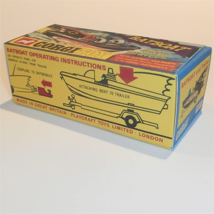 Corgi Toys  107 Batman & Robin Batboat Repro Box - Image 2