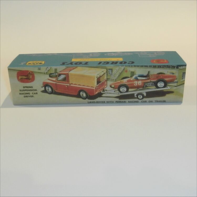 Corgi Toys Gift Set 17 Land Rover Ferrari Racing Car Empty Repro Box and Tray - Image 2