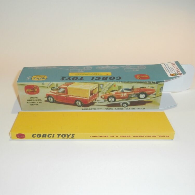 Corgi Toys Gift Set 17 Land Rover Ferrari Racing Car Empty Repro Box and Tray - Image 3