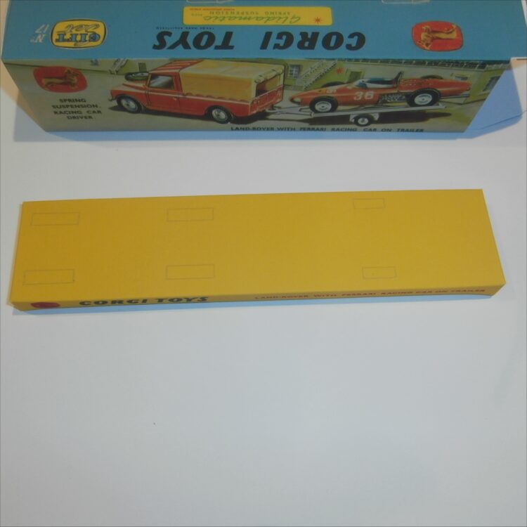 Corgi Toys Gift Set 17 Land Rover Ferrari Racing Car Empty Repro Box and Tray - Image 4