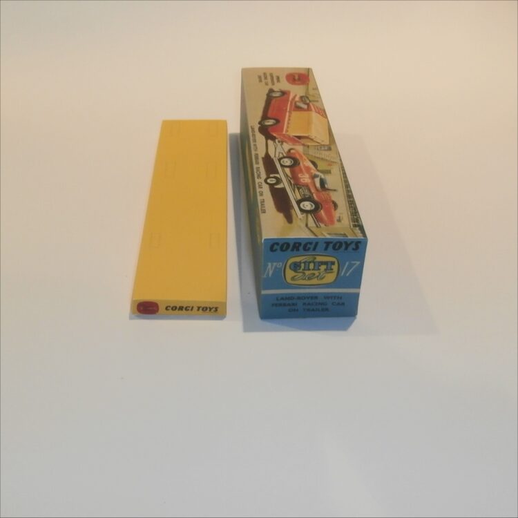 Corgi Toys Gift Set 17 Land Rover Ferrari Racing Car Empty Repro Box and Tray - Image 5