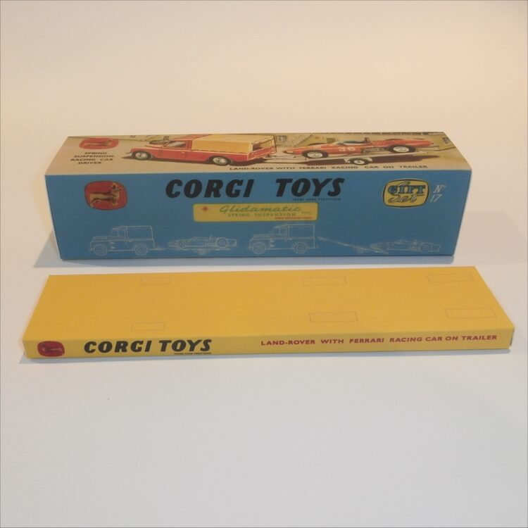 Corgi Toys Gift Set 17 Land Rover Ferrari Racing Car Empty Repro Box and Tray - Image 6
