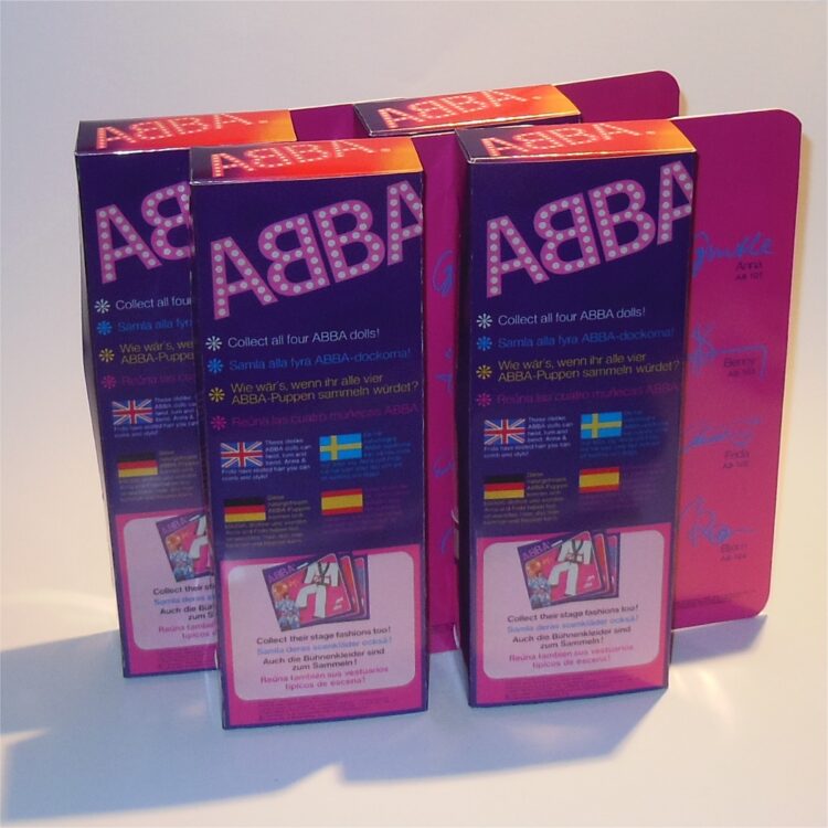 Matchbox ABBA Doll Reproduction Box Set of 4 Anna Frida Benny Bjorn - Image 3