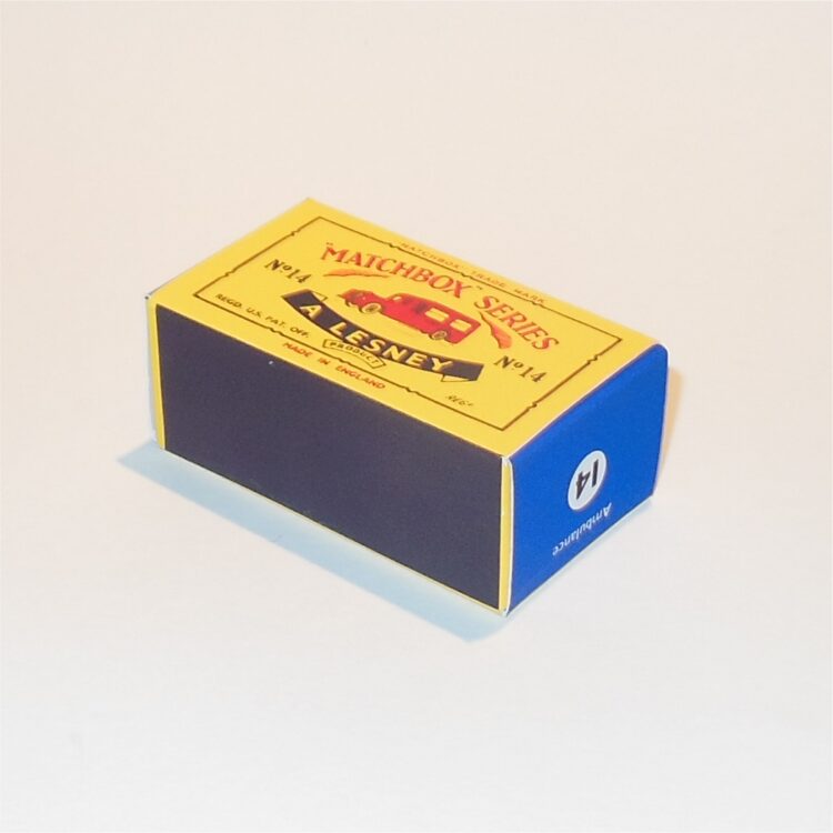 Matchbox Lesney 14 b Daimler Ambulance Repro C Style Box - Image 2