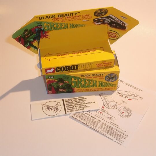 Corgi Toys  268 Green Hornet Black Beauty Empty Repro Box Set