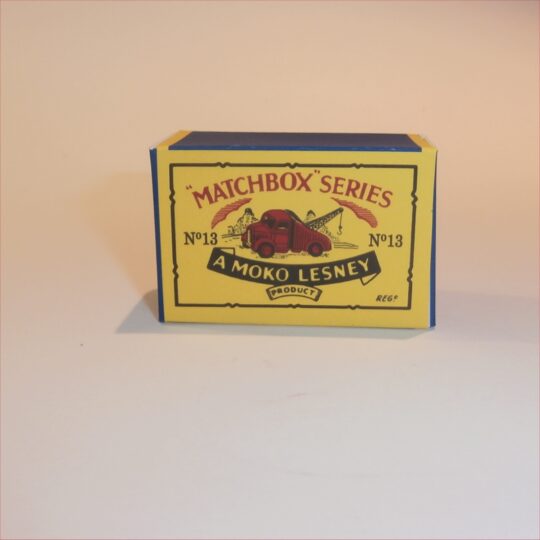 Matchbox Lesney 13a Bedford Wreck Truck B Style Repro Box