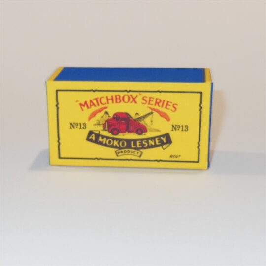 Matchbox Lesney 13b Bedford Wreck Truck B Style Repro Box