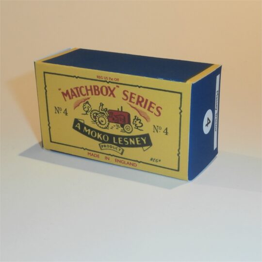 Matchbox Lesney  4b Massey Harris Tractor B Style Repro Box