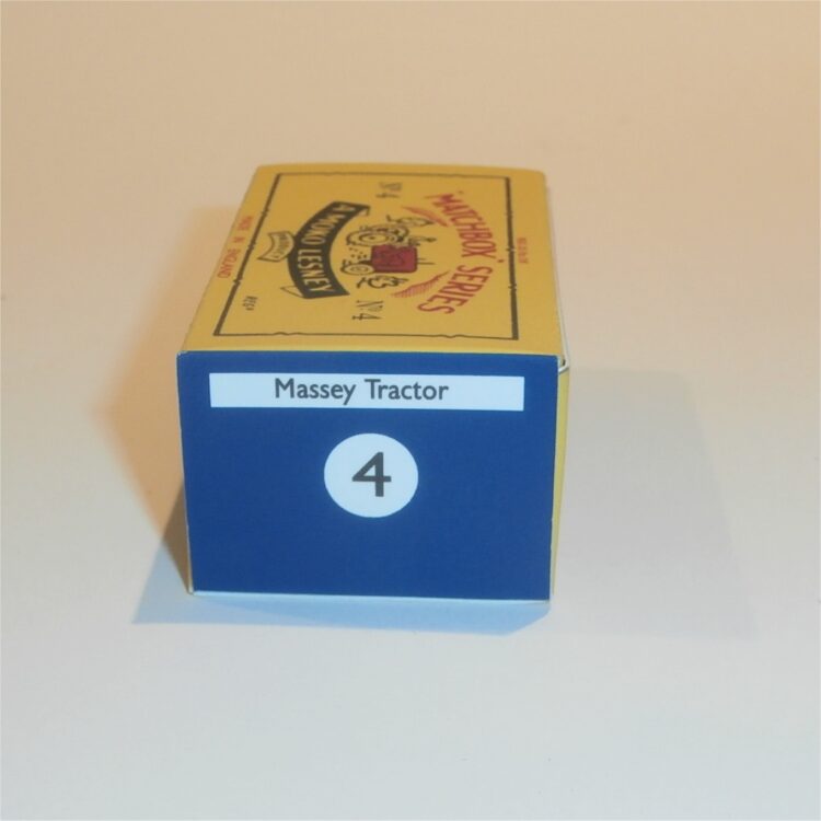 Matchbox Lesney  4b Massey Harris Tractor B Style Repro Box - Image 3