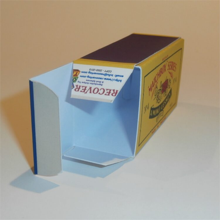 Matchbox Lesney  4b Massey Harris Tractor B Style Repro Box - Image 4