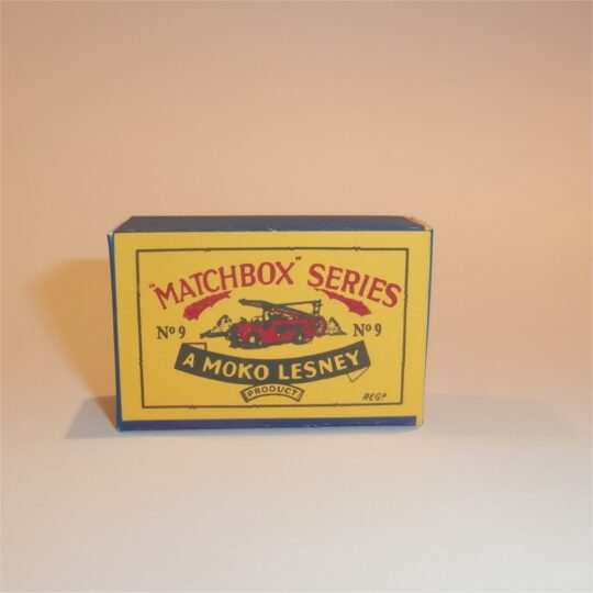 Matchbox Lesney  9 a Dennis Fire Escape B Style Repro Box
