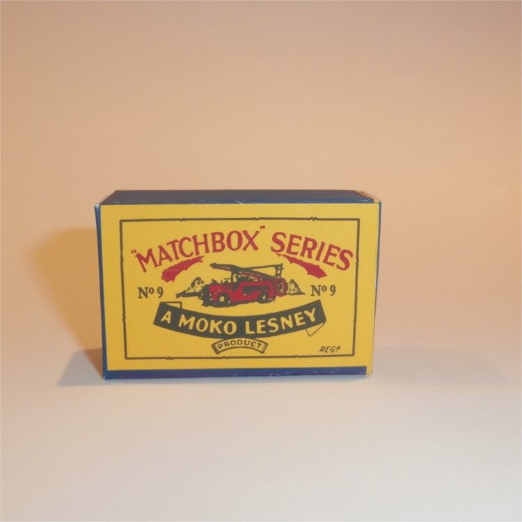 Matchbox Lesney  9 a Dennis Fire Escape B Style Repro Box