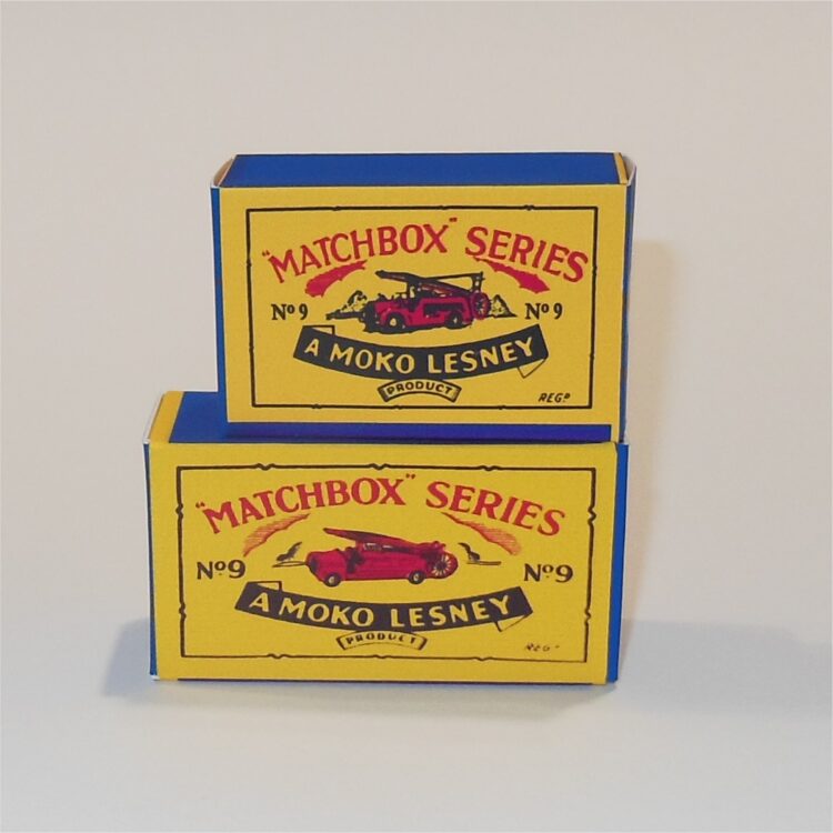 Matchbox Lesney  9 b Dennis Fire Escape B Style Repro Box - Image 5