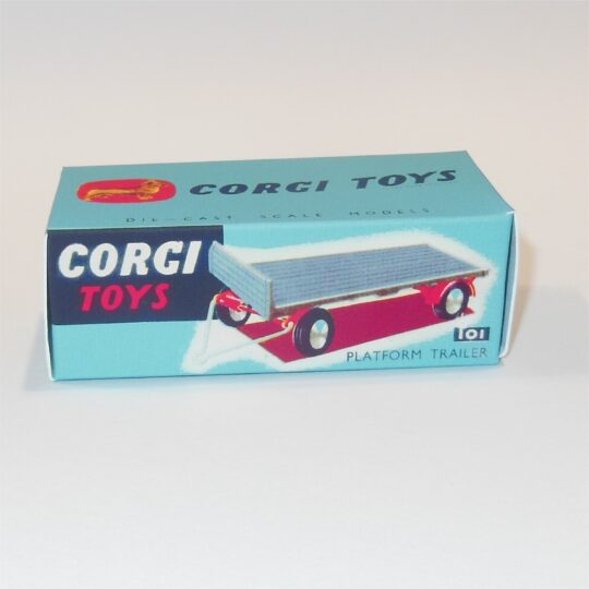 Corgi Toys  101 Platform Trailer Early Blue Repro Box