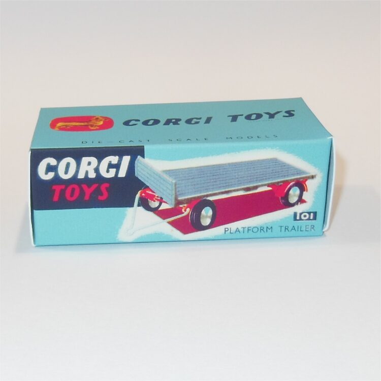 Corgi Toys  101 Platform Trailer Early Blue Repro Box