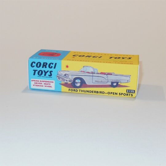 Corgi Toys  215S Ford Thunderbird Open Sports with Suspension Repro Box
