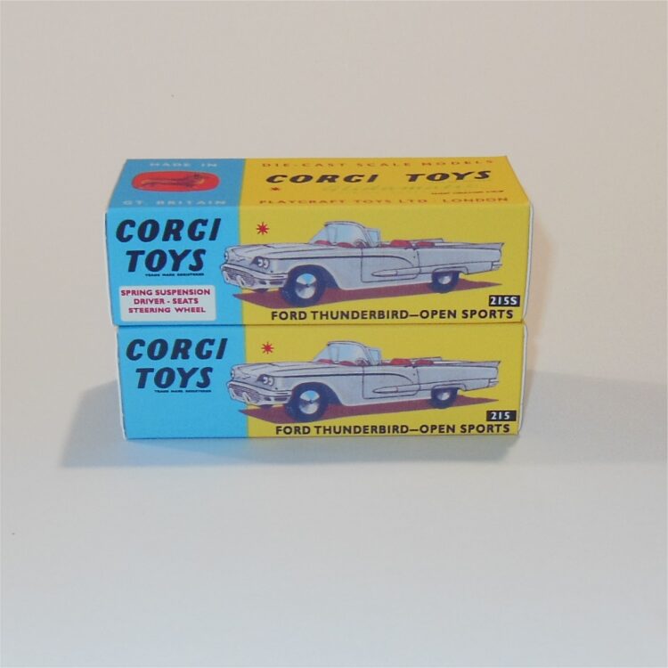 Corgi Toys  215S Ford Thunderbird Open Sports with Suspension Repro Box - Image 5