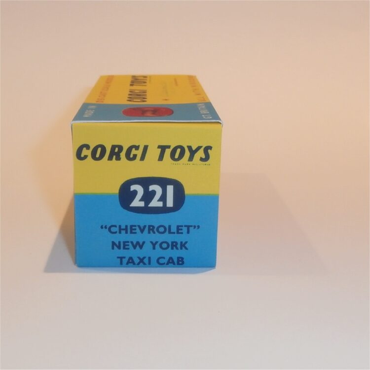 Corgi Toys  221 Chevrolet New York Taxi Repro Box - Image 3
