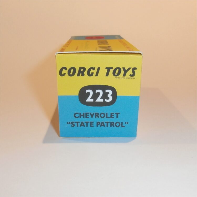 Corgi Toys  223 Chevrolet Impala State Patrol Repro Box - Image 3