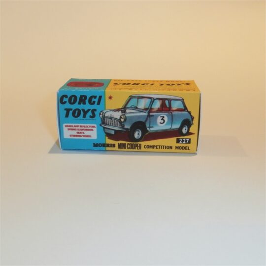 Corgi Toys  227 Mini Cooper Competition Repro Box