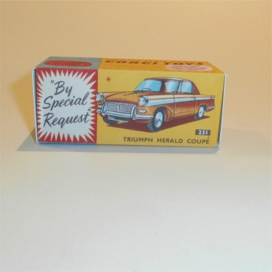 Corgi Toys  231 Triumph Herald (Gold) Repro Box