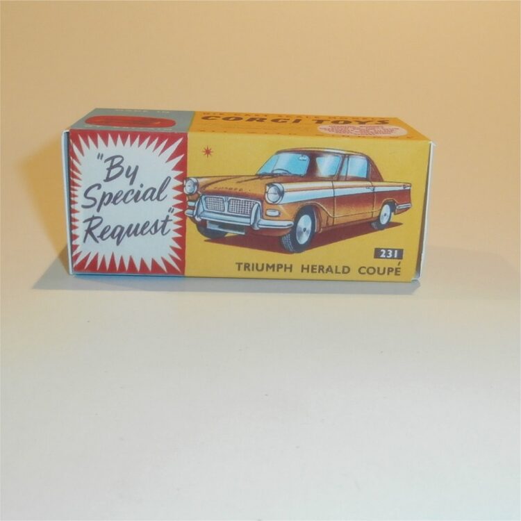Corgi Toys  231 Triumph Herald (Gold) Repro Box