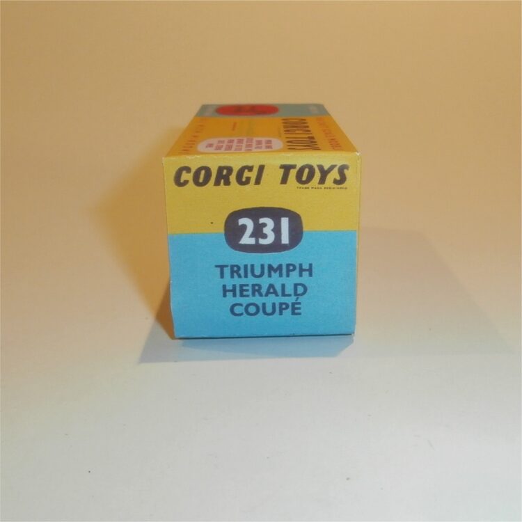 Corgi Toys  231 Triumph Herald (Gold) Repro Box - Image 4