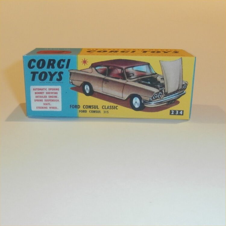 Corgi Toys  234 Ford Consul Classic Repro Box - Image 2