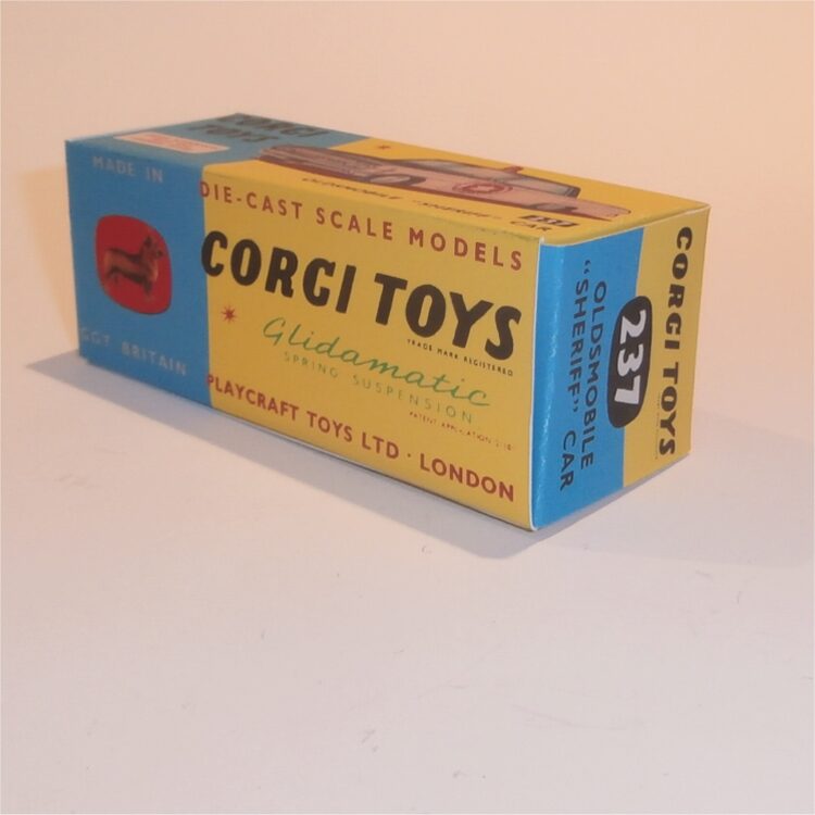 Corgi Toys  237 Oldsmobile 88 County Sheriff Car Repro Box - Image 2