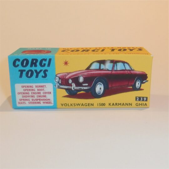 Corgi Toys  239 Volkswagen VW 1500 Karmann Ghia Repro Box