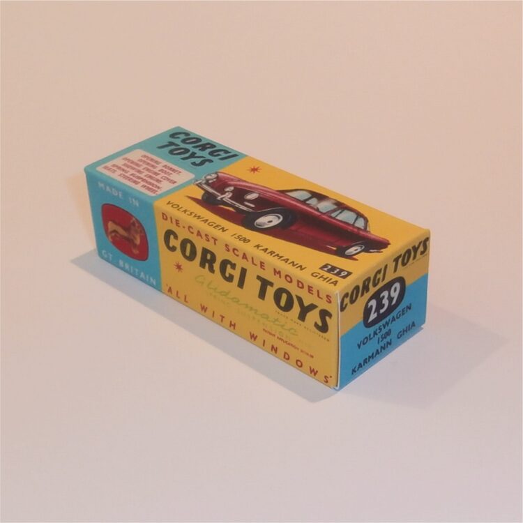 Corgi Toys  239 Volkswagen VW 1500 Karmann Ghia Repro Box - Image 2