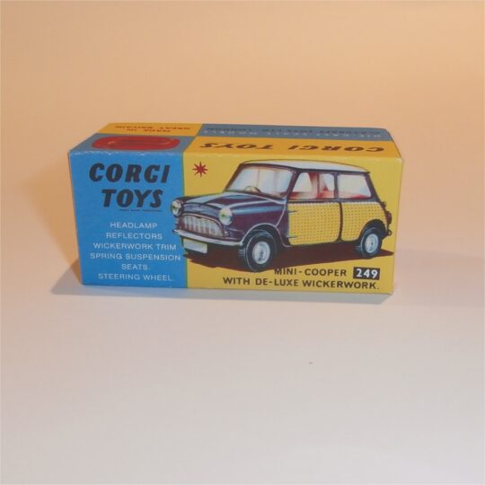 Corgi Toys  249 Mini Cooper Wickerwork Repro Box