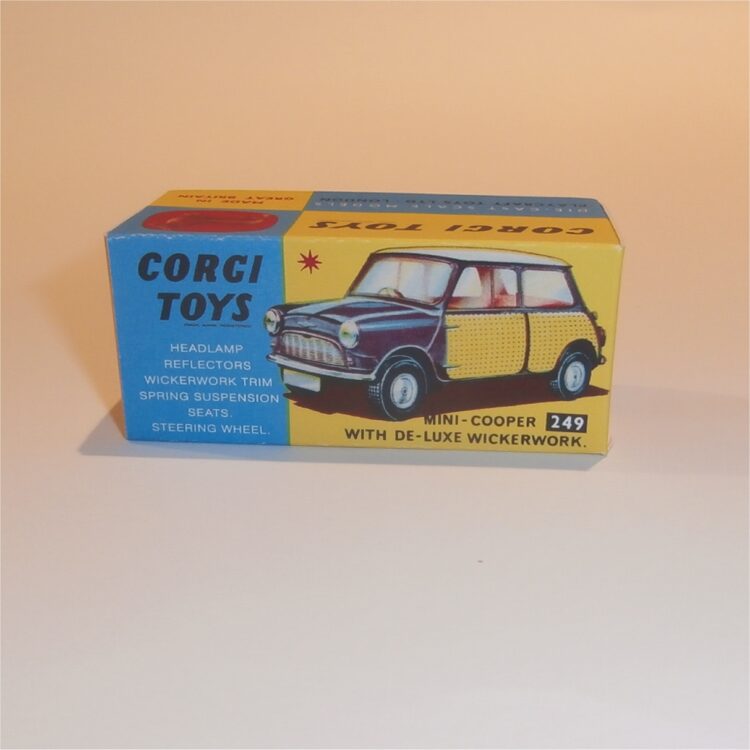 Corgi Toys  249 Mini Cooper Wickerwork Repro Box