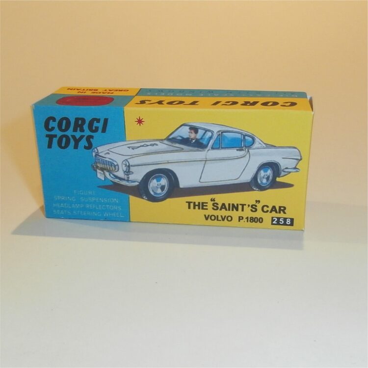 Corgi Toys  258 The Saint Volvo P1800 Repro Box