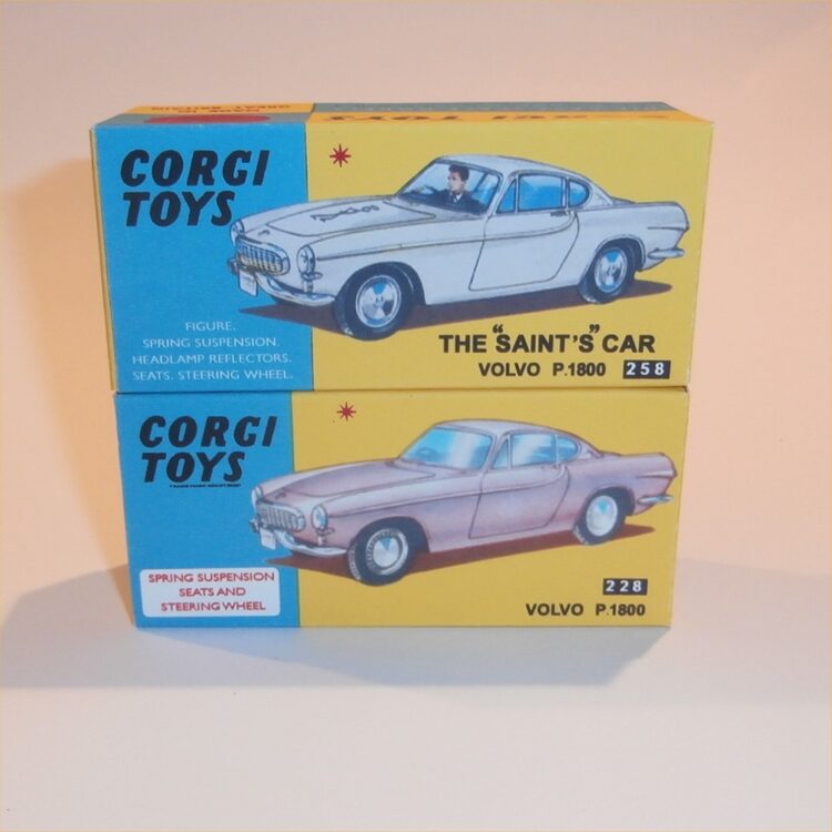 Corgi Toys  258 The Saint Volvo P1800 Repro Box - Image 5