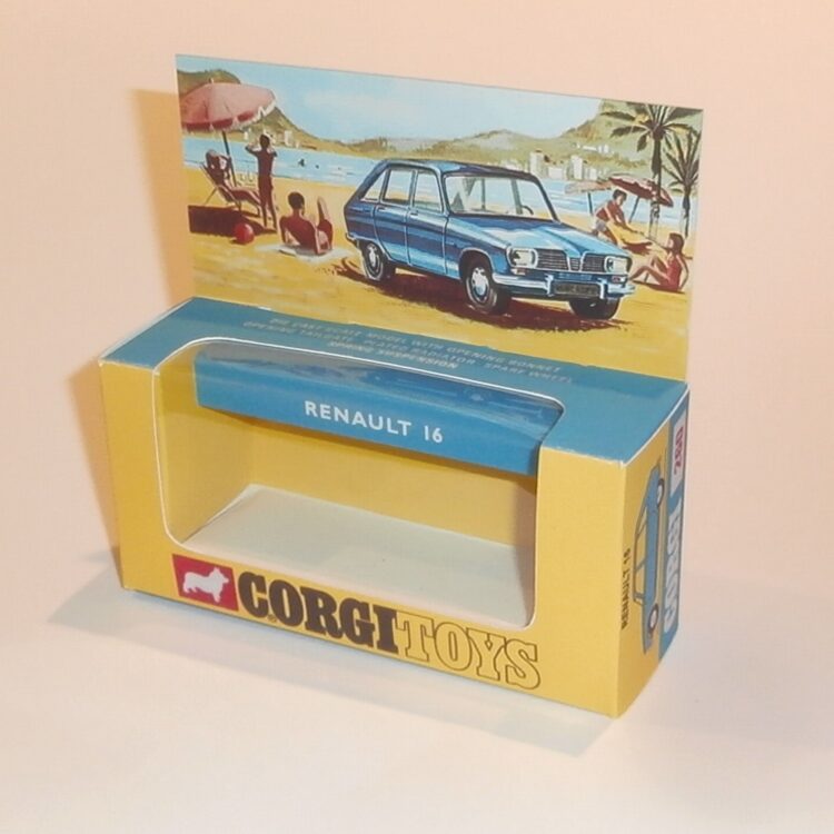Corgi Toys  260 Renault 16 Repro Box Interior & Header Card Set