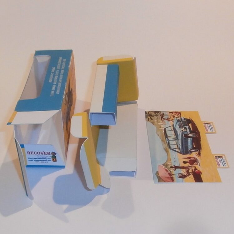 Corgi Toys  260 Renault 16 Repro Box Interior & Header Card Set - Image 3