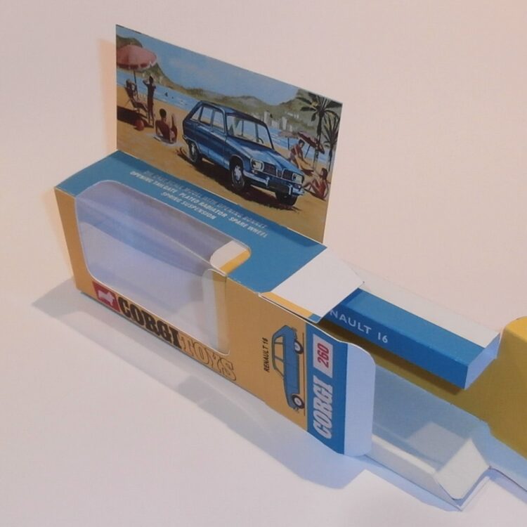 Corgi Toys  260 Renault 16 Repro Box Interior & Header Card Set - Image 5