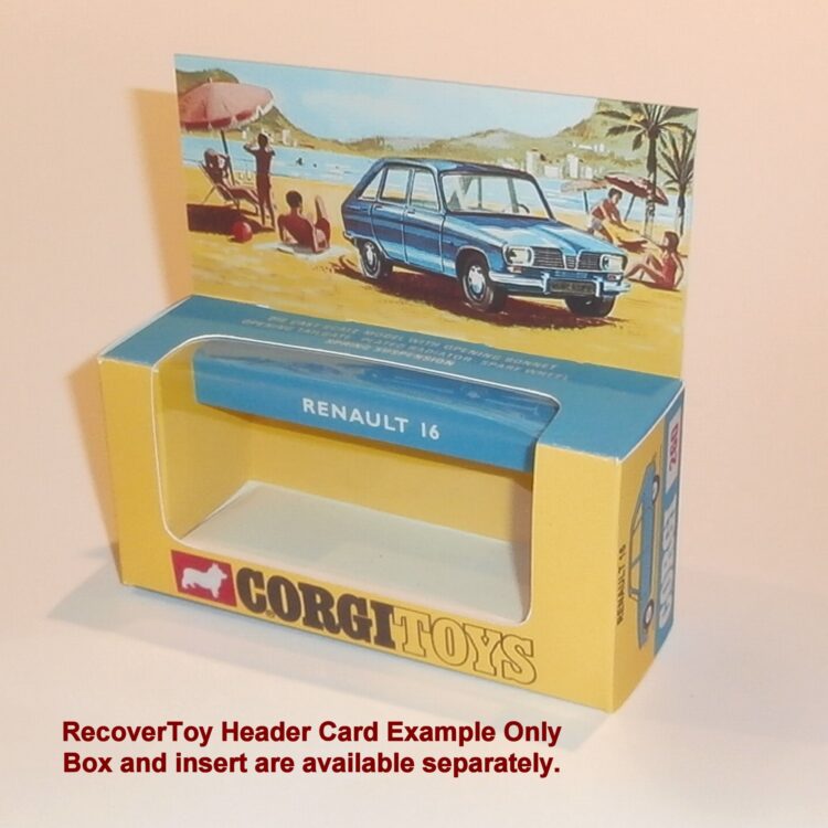 Corgi Toys  260 Renault 16 Repro Box Interior Only - Image 4