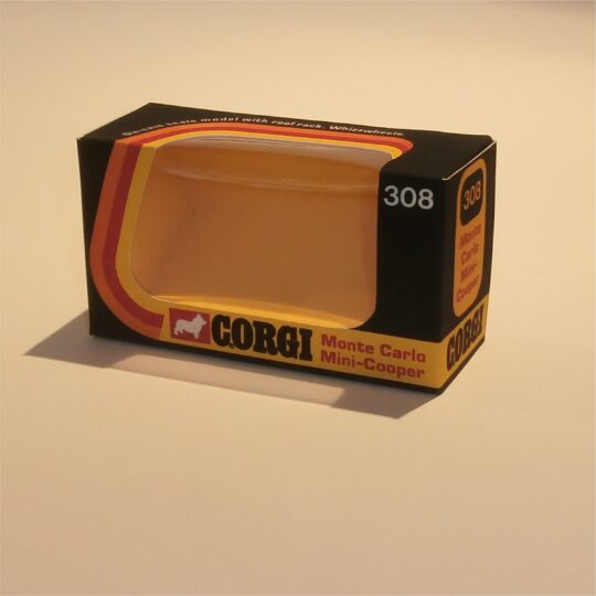 Corgi Toys  308 Mini Cooper Monte Carlo #117 Whizzwheels Repro Box