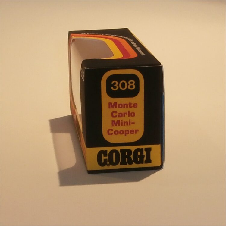 Corgi Toys  308 Mini Cooper Monte Carlo #117 Whizzwheels Repro Box - Image 2