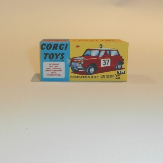 Corgi Toys  317 Mini Cooper Monte Carlo #37 Repro Box