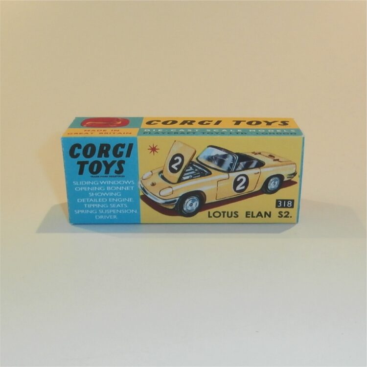 Corgi Toys  318 Lotus Elan S2 Coupe Repro Box - Image 2